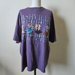 Vintage Premier Sportwear Purple Nashville Graphic T-Shirt XL